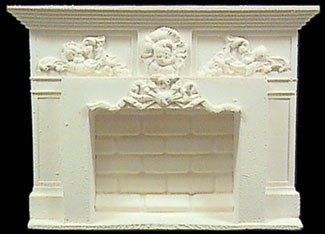 Dollhouse Miniature Fireplace